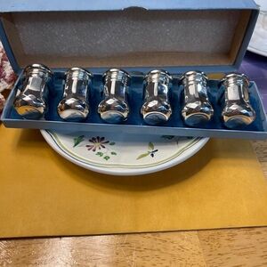 Set of Vintage Sterling Silver Salt and Pepper Shakers